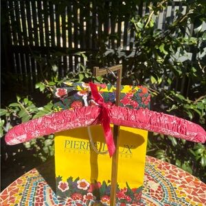 Pierre Deux Vintage Pink Toile Floral Hanger